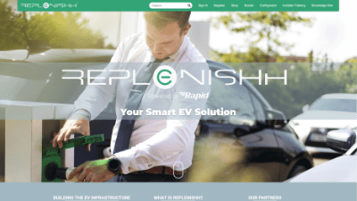 UK EV Installers | Replenishh Website Screenshot