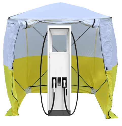 UK EV Installers | Sheerspeed Shelters - Electric Car EV Charger Installation pop-up work tent - 1.8(l) x 1.8(w) x 2.0m (h)
